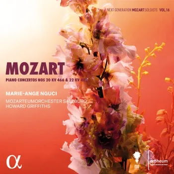 Mozart: Piano Concertos Nos. 20 & 22 - Marie-Ange Nguci, Mozarteum Orchestra Salzburg, Howard Griffiths - Alpha cover