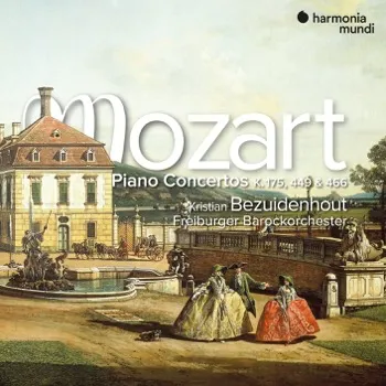 Mozart: Piano Concertos Nos. 5, 14 & 20 - Kristian Bezuidenhout, Freiburger Barockorchester - Harmonia Mundi cover